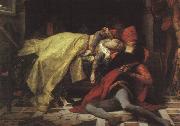 Alexandre Cabanel Der Tod von Francesca da Rimini und Paolo Malatesta oil painting on canvas